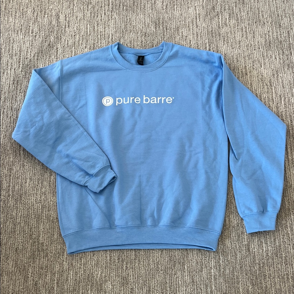 Private Label Light Blue Crewneck Sweater